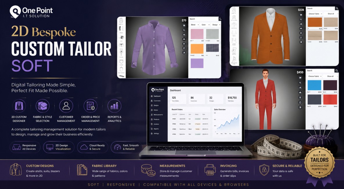 2D Bespoke Custom Tailor Software