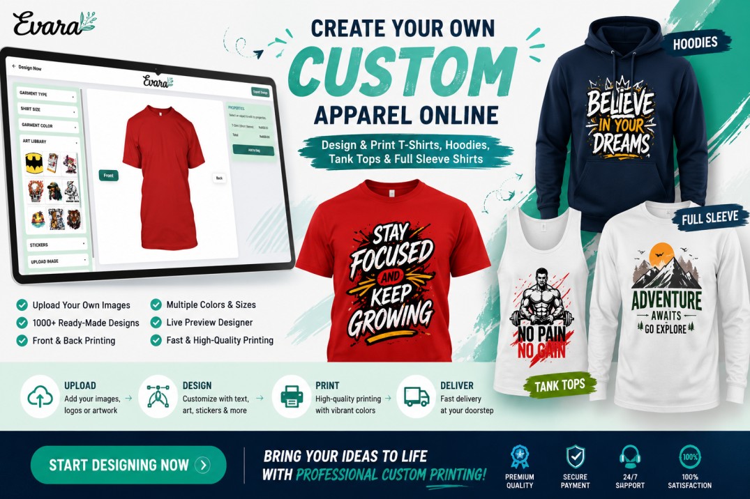 Introducing Printable – Your Complete Online Custom Apparel Design & Printing Solution